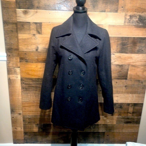 J.Crew double breasted Wool Coat Peacoat thinsulate